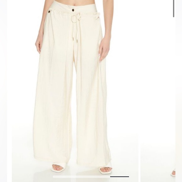 Forever 21 Pants - Forever 21 Cream Wide Leg Pants